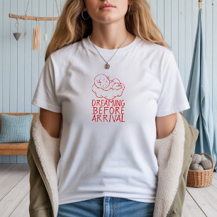 Camiseta Dia das Primeiras Mães Grávidas vermelho