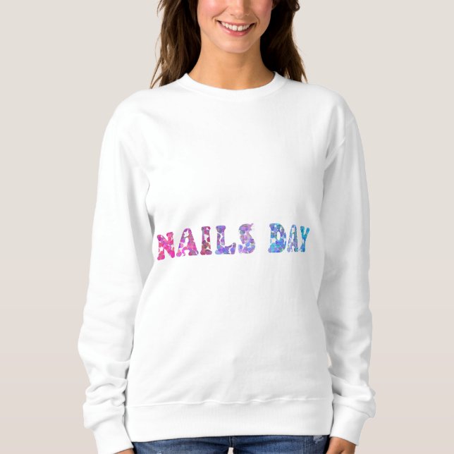 Camiseta Dia das Unhas - Manicure suave - Unhas Feitas  (Frente)
