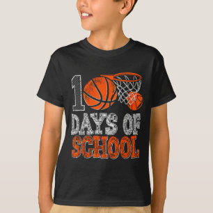 Camiseta Dia de 100 Bolas Dia de Basquete 100º Jogador Esco