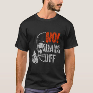 Camiseta Dia de Academia Crânio Levantamento de Peso Motiva