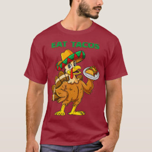 Camiseta Dia de Ação de Graças A Turquia Comeu Tacos Eng