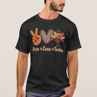 Camiseta Dia de Ação de Graças à Turquia Feriado Homens Mul