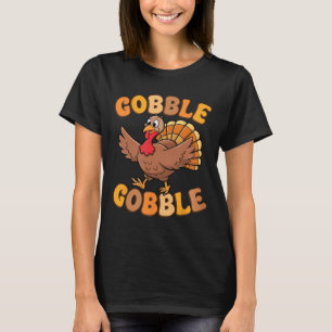 Camiseta Dia de Ação de Graças da Turquia Dia de Gobble Fam