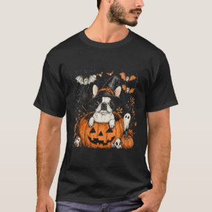 Camiseta Dia de Ação de Graças de Boodia Terrier Dog Pumpki