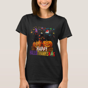Camiseta Dia de Ação de Graças de Dia de Dia das Bruxas Neg