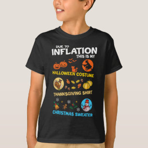 Camiseta Dia de Ação de Graças de Halloween Meu Malvado Coz