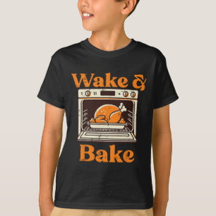 Camiseta Dia de Ação de Graças Despertar E Ke Piada Dia do