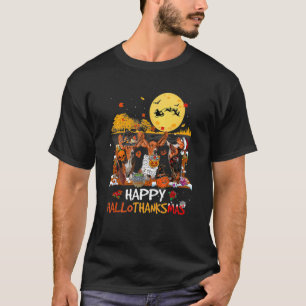 Camiseta Dia de Ação de Graças do Basset Hound Hallothanksm