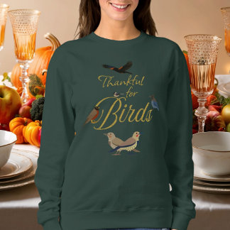 Camiseta Dia de Ação de Graças do Observador de Pássaros gr