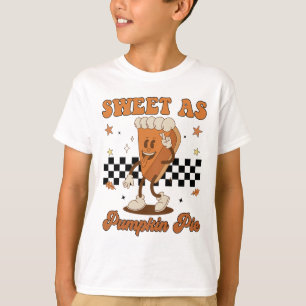 Camiseta Dia de Ação de Graças Doce Como Torta de Abóbora F