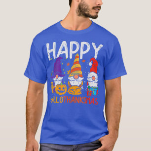Camiseta Dia de Ação de Graças dos Gnomos Happy Hallothanks
