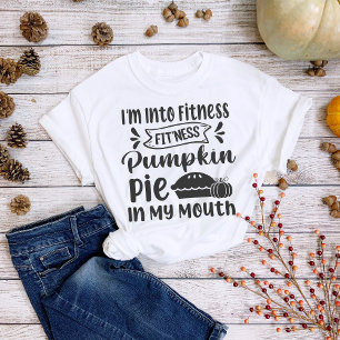 Camiseta Dia de Ação de Graças Eu Estou em Forma T