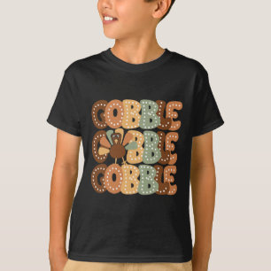 Camiseta Dia de Ação de Graças Gobble Peru Família Correspo