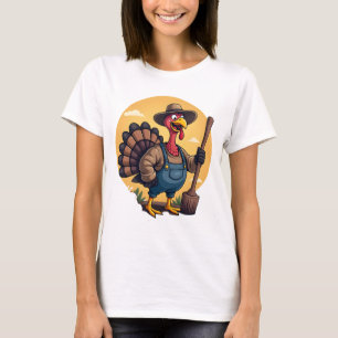 Camiseta Dia de Ação de Graças janta de banquete na Turquia