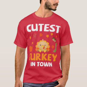 Camiseta Dia De Ação De Graças Mais Engraçado Na Cidade Da 
