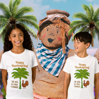 Camiseta Dia de Ação de Graças Personalizado Fofinho para C