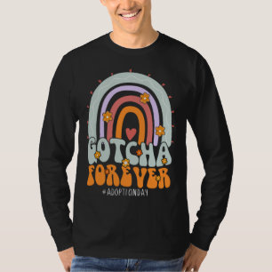 Camiseta Dia de Adoção para Sempre Groovy Família Kids Fos