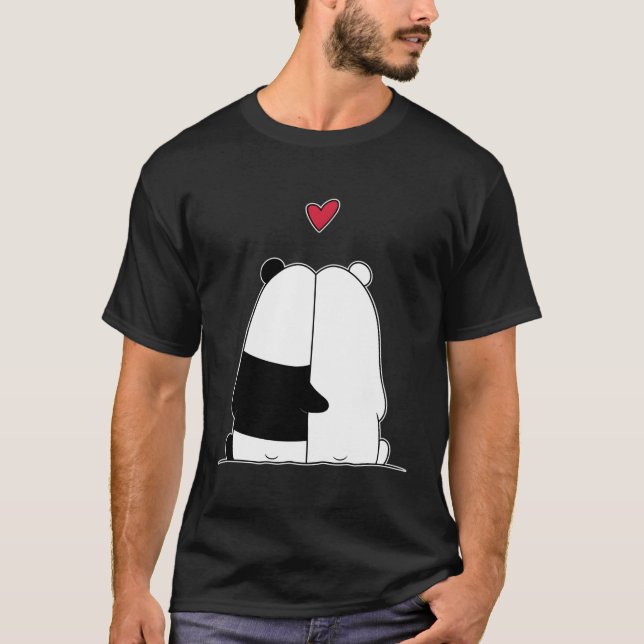 Camiseta Dia de Amar Urso Polar de Panda (Frente)