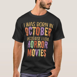 Camiseta Dia de aniversário do halloween
