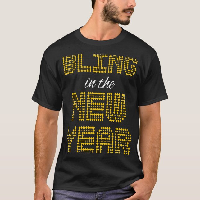 Camiseta Dia de Ano Novo e festa de Véspera de ano novo (Frente)