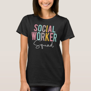 Camiseta Dia de Apreciação Colorida do Esquadrão do Trabalh