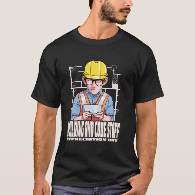 Camiseta Dia de Apreciação da Equipe de Construção e Código (Frente)