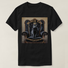 Camiseta Dia de Apreciação de Gato Negro