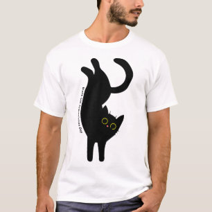Camiseta Dia de Apreciação de Gato Negro, desenho animado