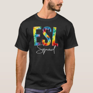 Camiseta Dia De Apreciação Do Corante Da Esl Tie Olá De Vol