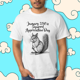 Camiseta Dia de Apreciação do Esquilo Janeiro 21ruas