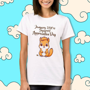 Camiseta Dia de Apreciação do Esquilo Janeiro 21ruas