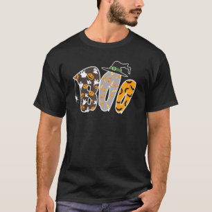 Camiseta Dia de as Bruxas engraçado Boo Costume, Abóbora, C