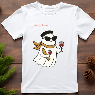 Camiseta Dia de as Bruxas engraçado Boo Jour