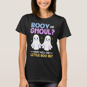 Camiseta Dia de as Bruxas engraçado Booy Ou Ghoul Gênero R