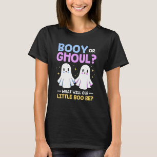 Camiseta Dia de as Bruxas engraçado Booy Ou Ghoul Gênero R