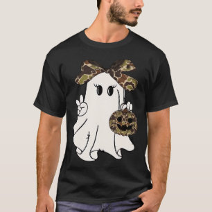Camiseta Dia de as Bruxas engraçado Camouflage Camo Ghost H
