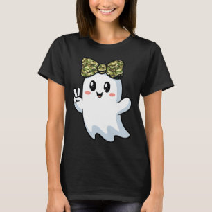 Camiseta Dia de as Bruxas engraçado Camouflage Camo Ghost H