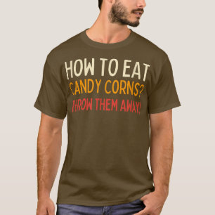 Camiseta Dia de as Bruxas engraçado Candy Corn Strike Odeio