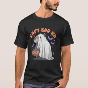 Camiseta Dia de as Bruxas engraçado Capybara Ghost Costume