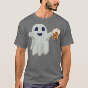 Camiseta Dia de as Bruxas engraçado Cerveja Ghost Halloween