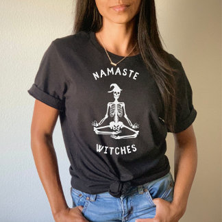 Camiseta Dia de as Bruxas engraçado das Bruxas de Namaste
