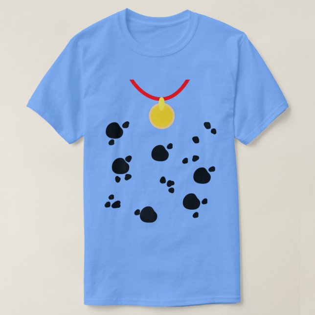 Camiseta Dia de as Bruxas engraçado de Cachorro Dalmático (Frente do Design)