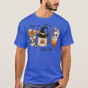 Camiseta Dia de as Bruxas engraçado De Café Sobre Teto Assu