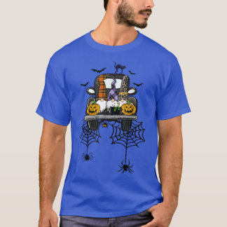 Camiseta Dia de as Bruxas engraçado de Caminhão Pumpkin dos