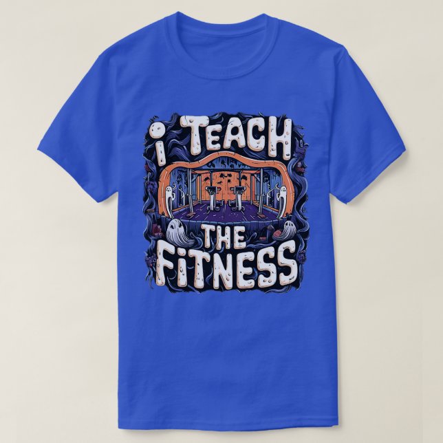 Camiseta Dia de as Bruxas engraçado de ginástica de abóbora (Frente do Design)