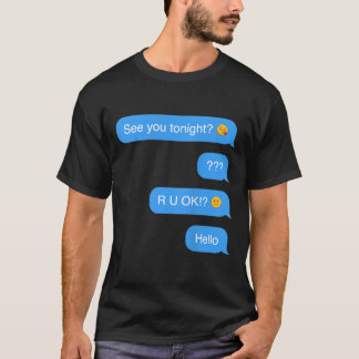Camiseta Dia de as Bruxas engraçado de Mensagem de Texto Ho