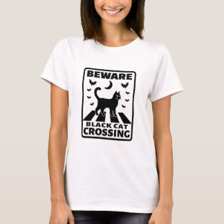 Camiseta Dia de as Bruxas engraçado de Passagem de Gato Pre