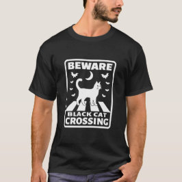 Camiseta Dia de as Bruxas engraçado de Passagem de Gato Pre