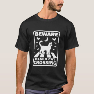 Camiseta Dia de as Bruxas engraçado de Passagem de Gato Pre