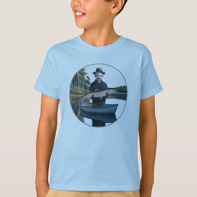 Camiseta Dia de as Bruxas engraçado de Pesca do Pescador (Frente)